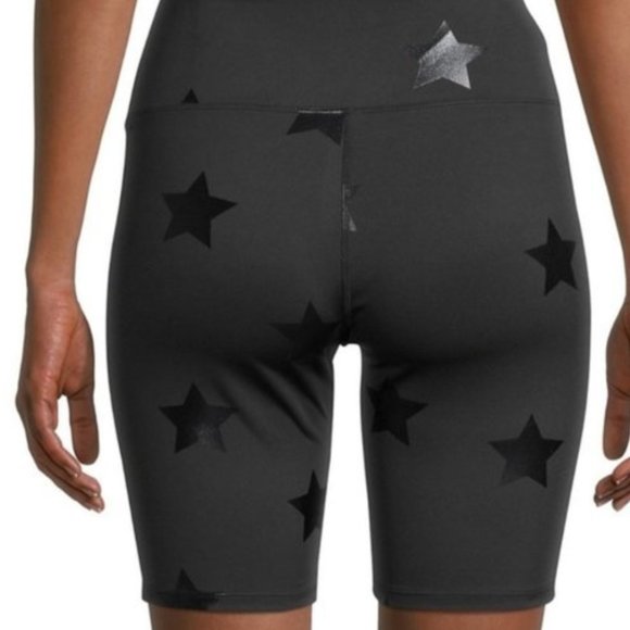 Nanette Lepore Black Star Biker Shorts Medium - Picture 2 of 4
